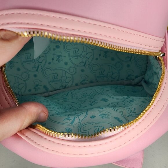 Loungefly Disney Cinderella 70th Anniversary Pink Dress Mini Backpack - Picture 7 of 14